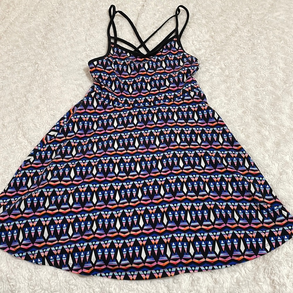 PINK Geometric Multicolor Sundress